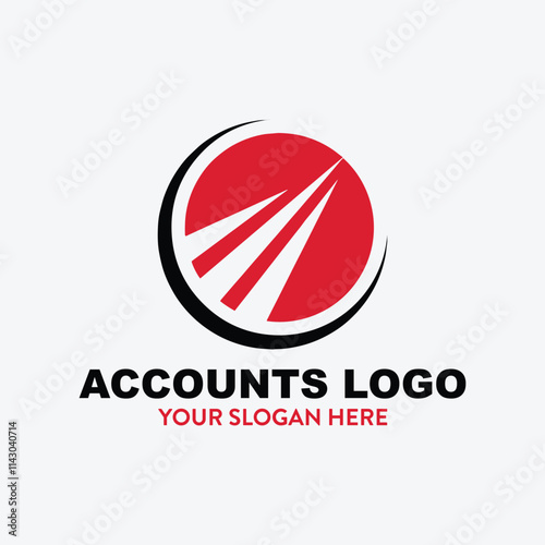 finance accounts logo design vector	