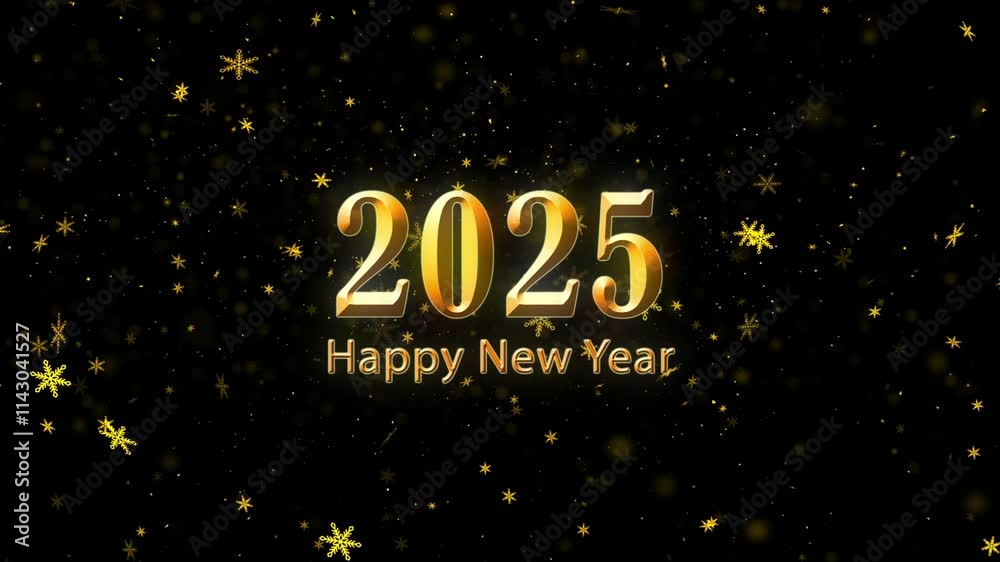 New Year 2025, greetings for 2025 with snowflakes New Year 2025, greetings for 2025 with snowflakes