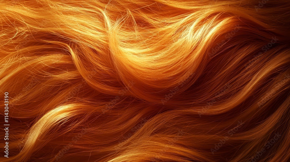 A close up of a woman's hair with long, wavy hair A close up of a woman's hair with long, wavy hair
