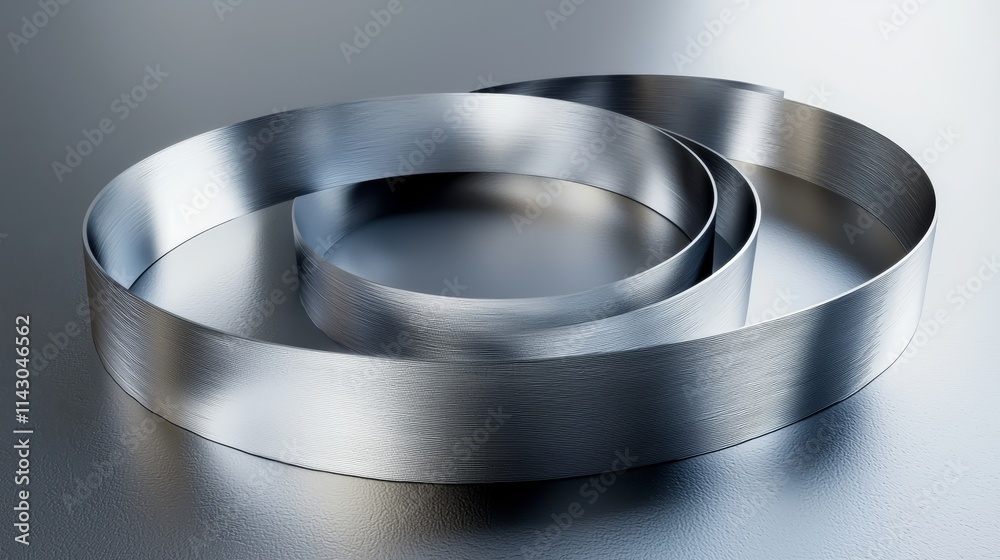 A close up of a metal ring on a table A close up of a metal ring on a table