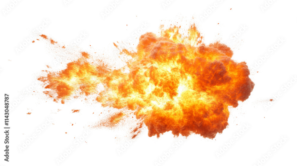 Fire explosion, transparent background Fire explosion, transparent background
