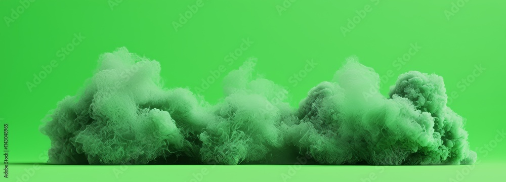 Fototapeta premium A grunge banner header design with a grimy, misty olive green gradient background, dark green at the bottom, and army green at the top.