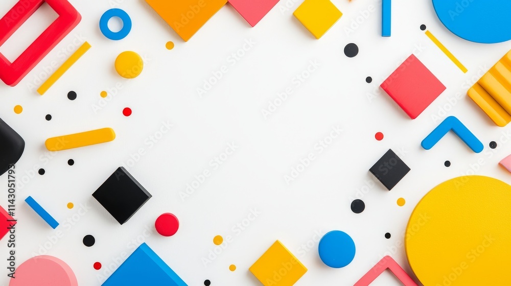 An abstract background featuring geometric shapes in a spectrum of colors. An abstract background featuring geometric shapes in a spectrum of colors.