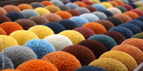 Textured Spheres: An Abstract Play of Colors and Light