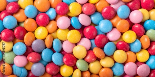Colorful Confection: A Vibrant Digital Illustration of Multicolored Candies
