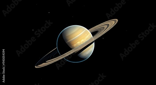 saturn illustration, planet illustration wallpaper