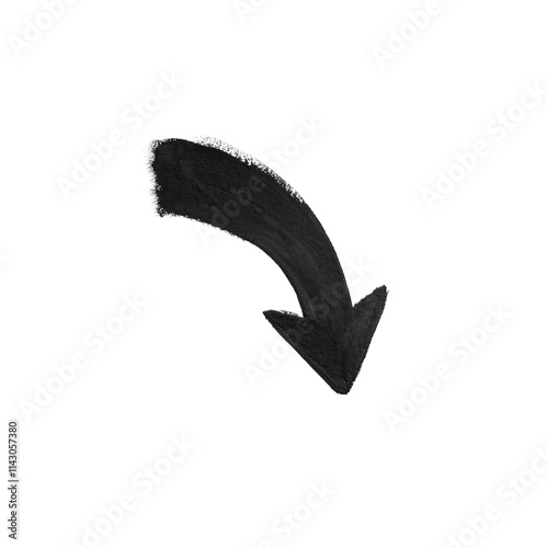 arrow black on a white background