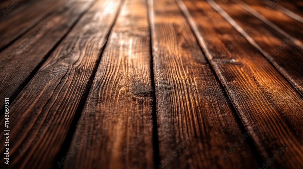 Empty wooden floor with soft natural lighting Empty wooden floor with soft natural lighting