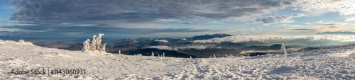 Mountains in winter photo