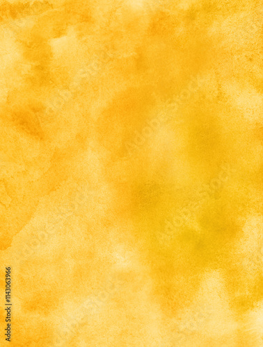 Hand painted yellow watercolor background.