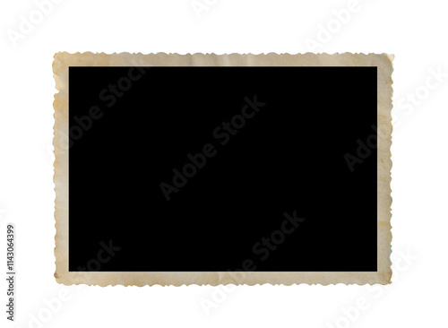 photo frame card isolated on the white backgrounds