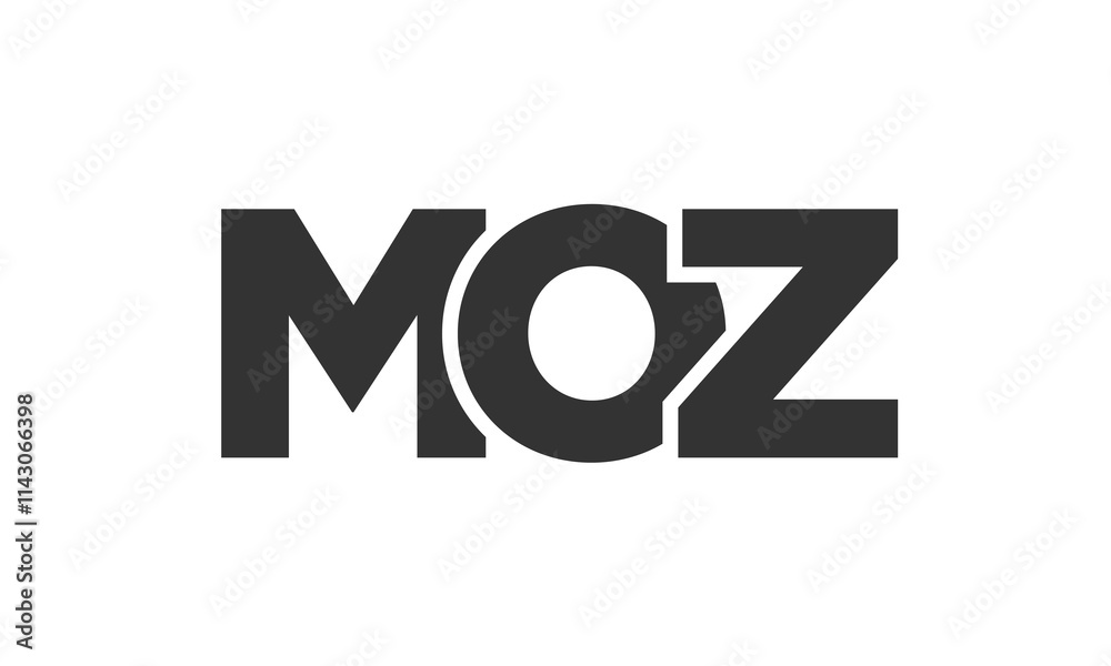 MOZ logo design template with strong and modern bold text. Initial based vector logotype featuring simple and minimal typography. Trendy company identity. MOZ logo design template with strong and modern bold text. Initial based vector logotype featuring simple and minimal typography. Trendy company identity.