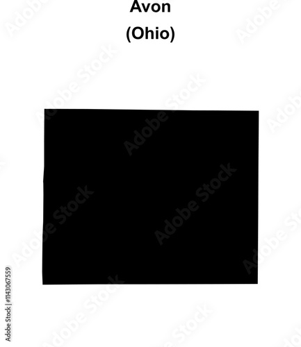 Avon (Ohio) blank outline map