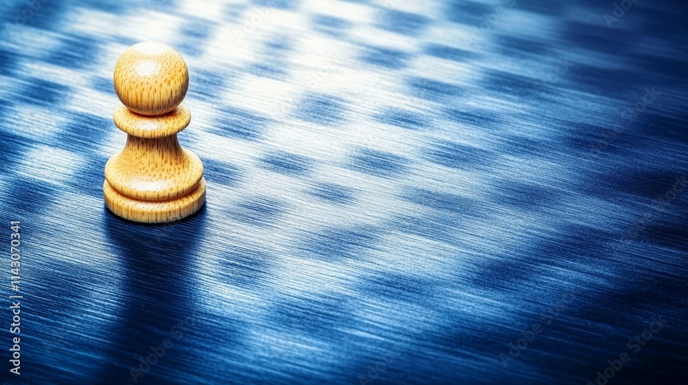 Obraz premium Elegant placement of chess pieces on a clean surface, ideal for professional visuals emphasizing logic, strategy, and intellect