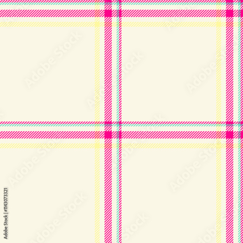 Conceptual textile fabric texture, scotland background plaid seamless. Checker tartan check pattern vector in old lace and bright colors.