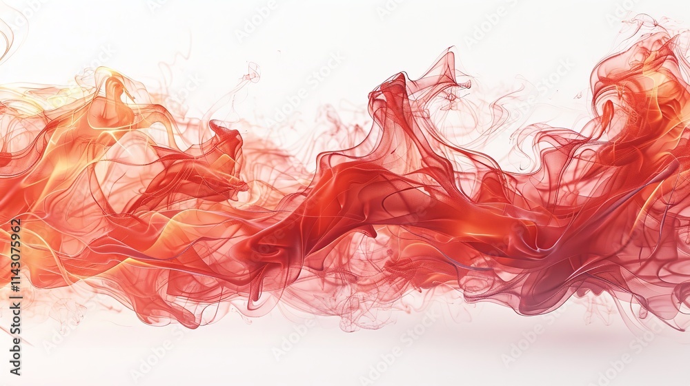 A mesmerizing red paint spectacle unfold waves. A mesmerizing red paint spectacle unfold waves.