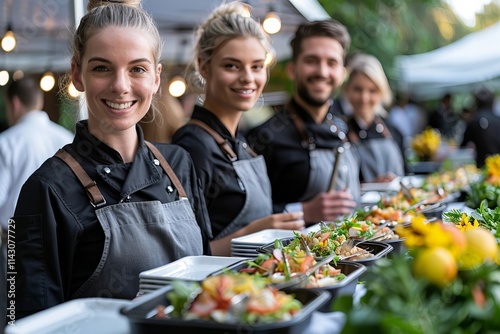 Wallpaper Mural Hospitality Professionals Offering Catering Services at Hotels Torontodigital.ca