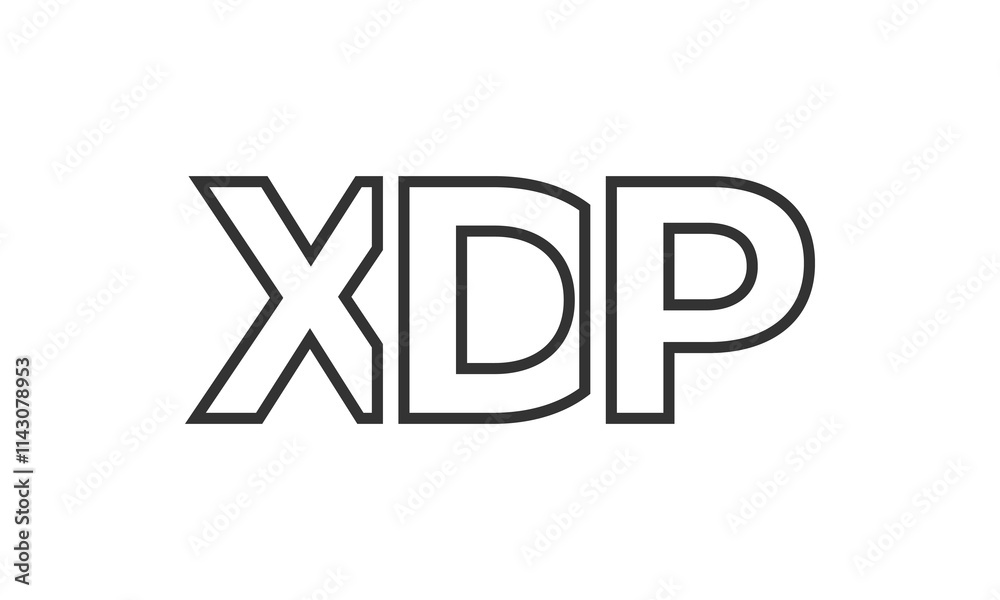 XDP logo design template with strong and modern bold text. Initial based vector logotype featuring simple and minimal typography. Trendy company identity. XDP logo design template with strong and modern bold text. Initial based vector logotype featuring simple and minimal typography. Trendy company identity.