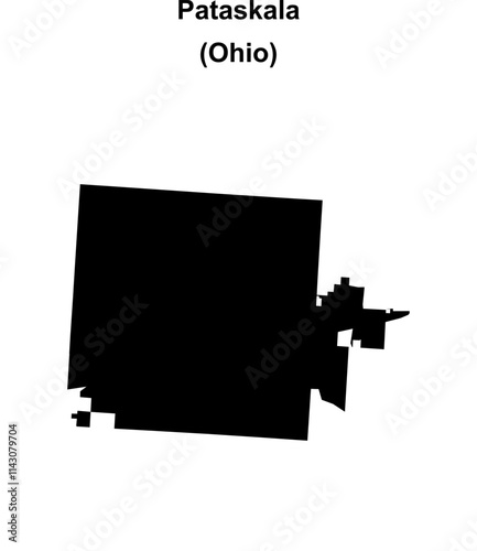 Pataskala (Ohio) blank outline map