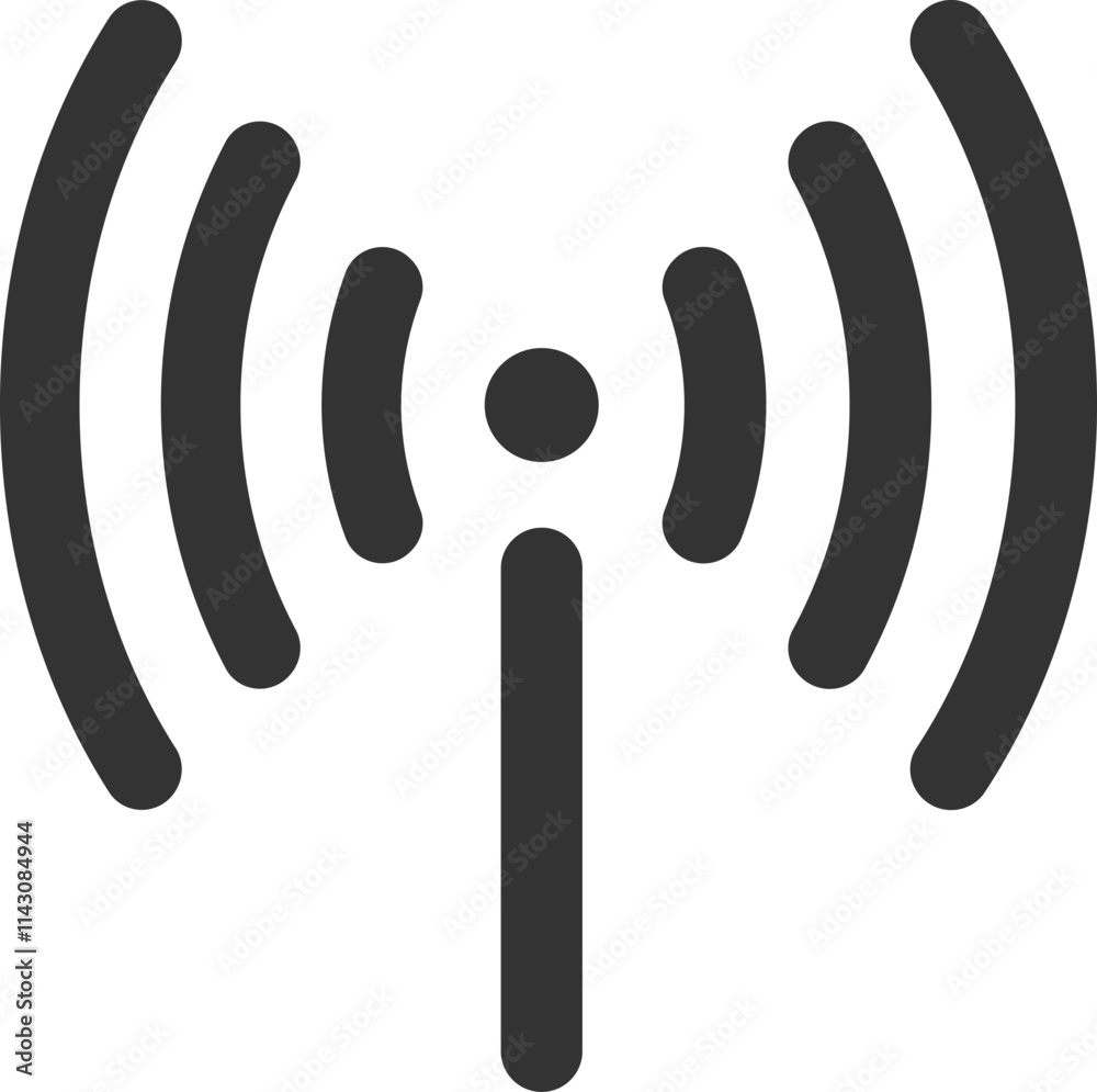 Wireless communication technology transmitting data via airwaves, creating seamless connectivity for various devices and platforms in a modern network Wireless communication technology transmitting data via airwaves, creating seamless connectivity for various devices and platforms in a modern network