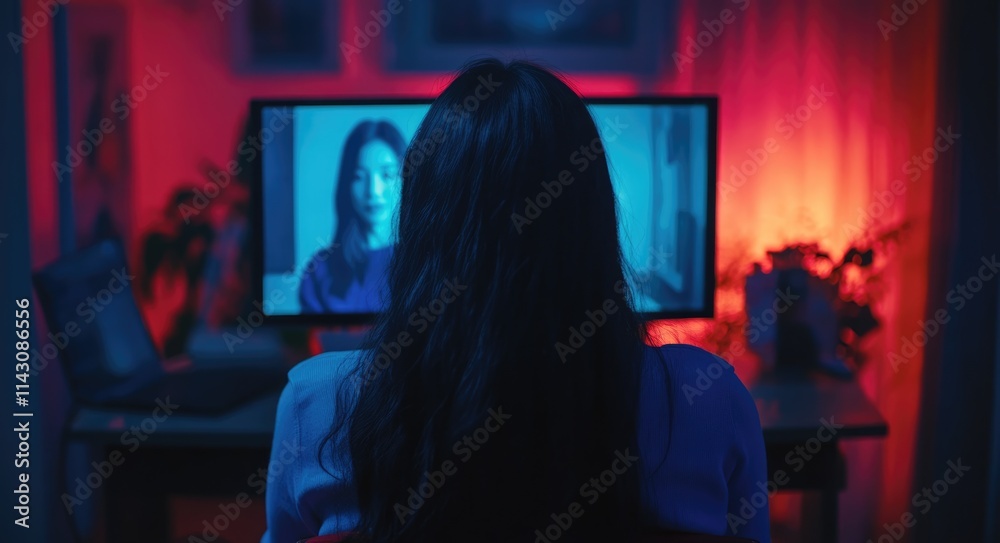 Remote Job Interview: Female Applicant Engaged in Videoconferencing on Laptop During COVID-19 Pandemic Remote Job Interview: Female Applicant Engaged in Videoconferencing on Laptop During COVID-19 Pandemic