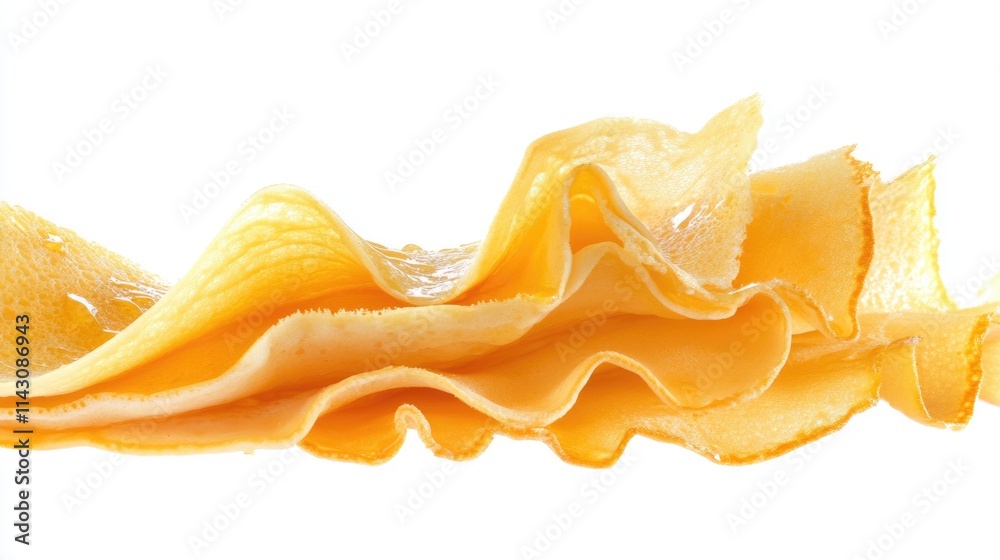 Delicious Pancakes Drizzled with Honey and Topped with Butter, Isolated on a Crisp White Background Delicious Pancakes Drizzled with Honey and Topped with Butter, Isolated on a Crisp White Background