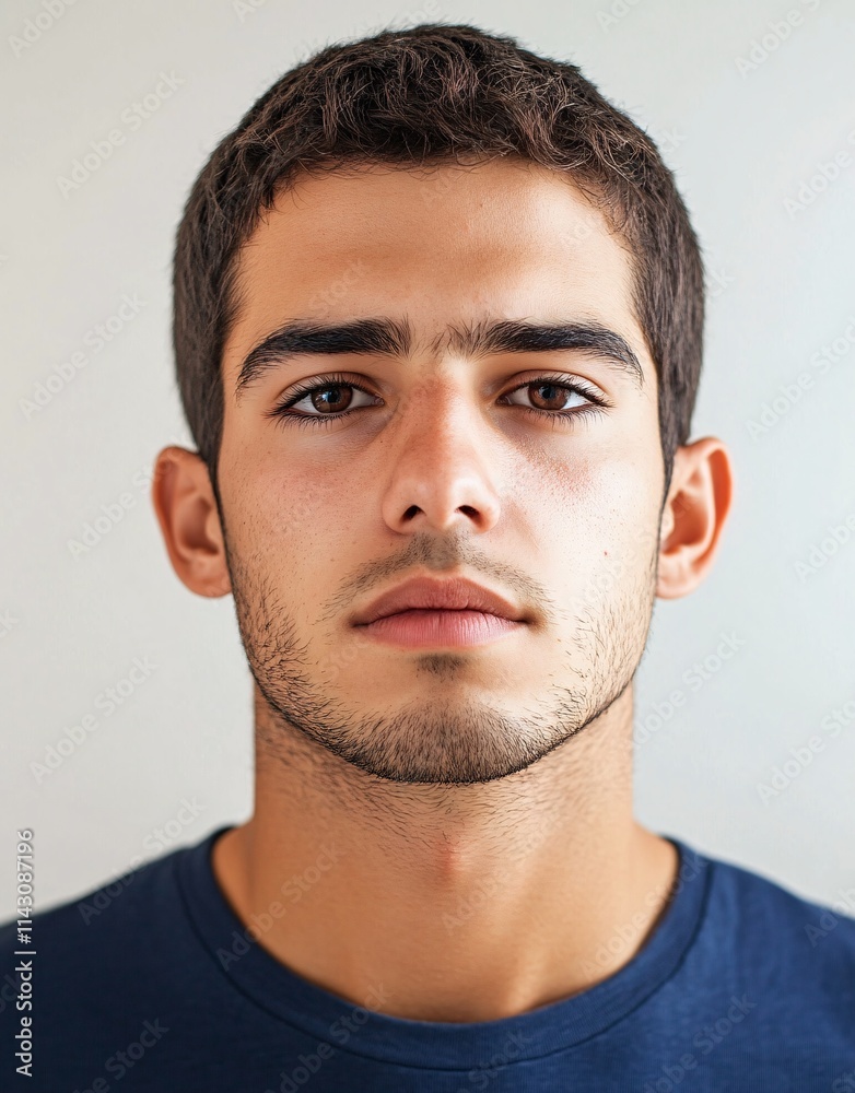 ID Photo for Passport : Spanish young adult man 4 ID Photo for Passport : Spanish young adult man 4