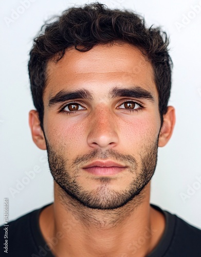 ID Photo for Passport : French young adult man 1