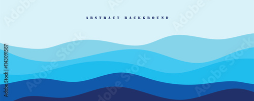 abstract background with sea waves