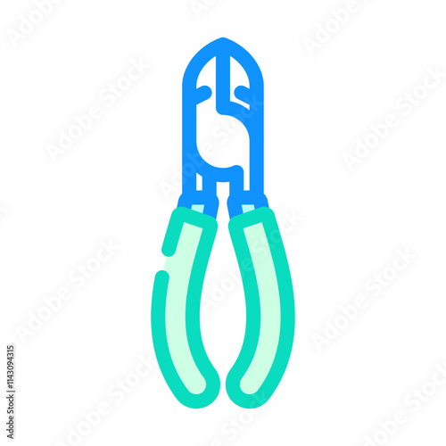 wire cutters car repair tool color icon vector. wire cutters car repair tool sign. isolated symbol illustration