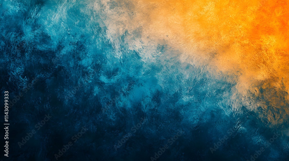 An abstract vibrant texture wallpaper with a blue, orange natural gradient overlay Retro 70s background An abstract vibrant texture wallpaper with a blue, orange natural gradient overlay Retro 70s background
