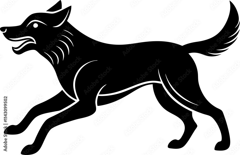 Obraz premium dog-silhouette