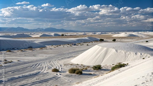 Bright White Gypseous Desert photo