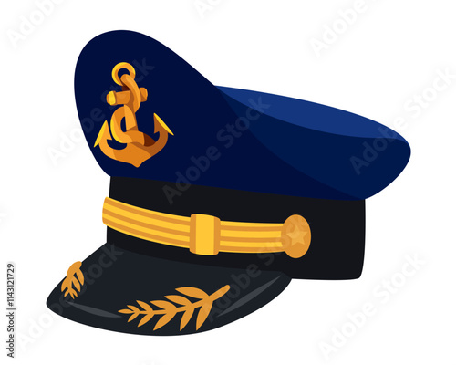 navy captain peaked cap