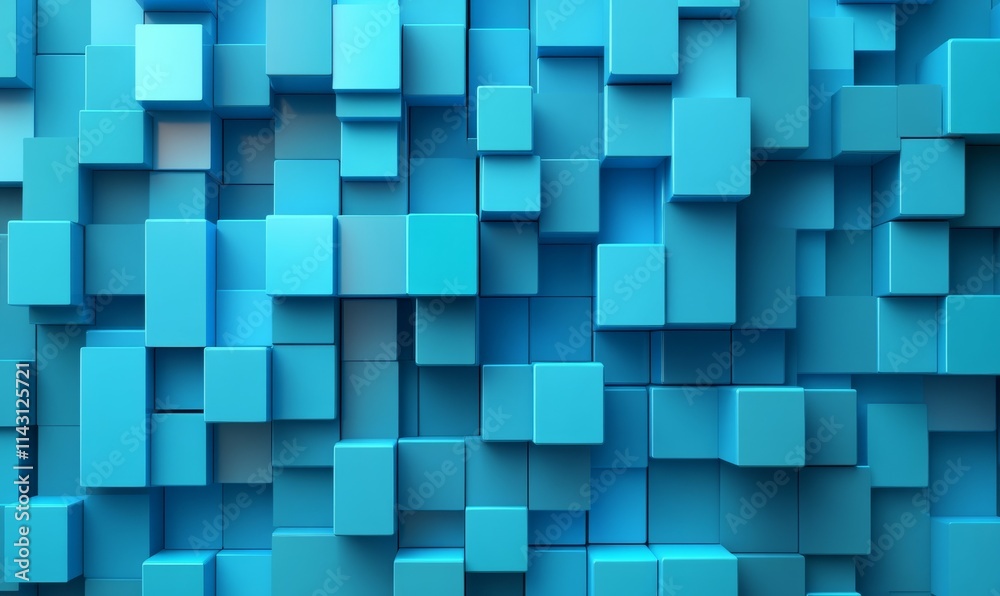 Blue and Turquoise Abstract 3D Wallpaper. Blue and Turquoise Abstract 3D Wallpaper.