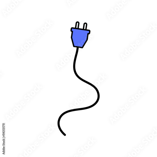 Electric plug icon. Connection and disconnection concept.