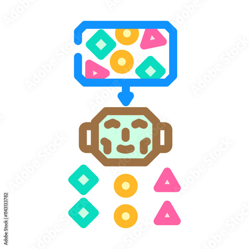 classification machine learning color icon vector. classification machine learning sign. isolated symbol illustration