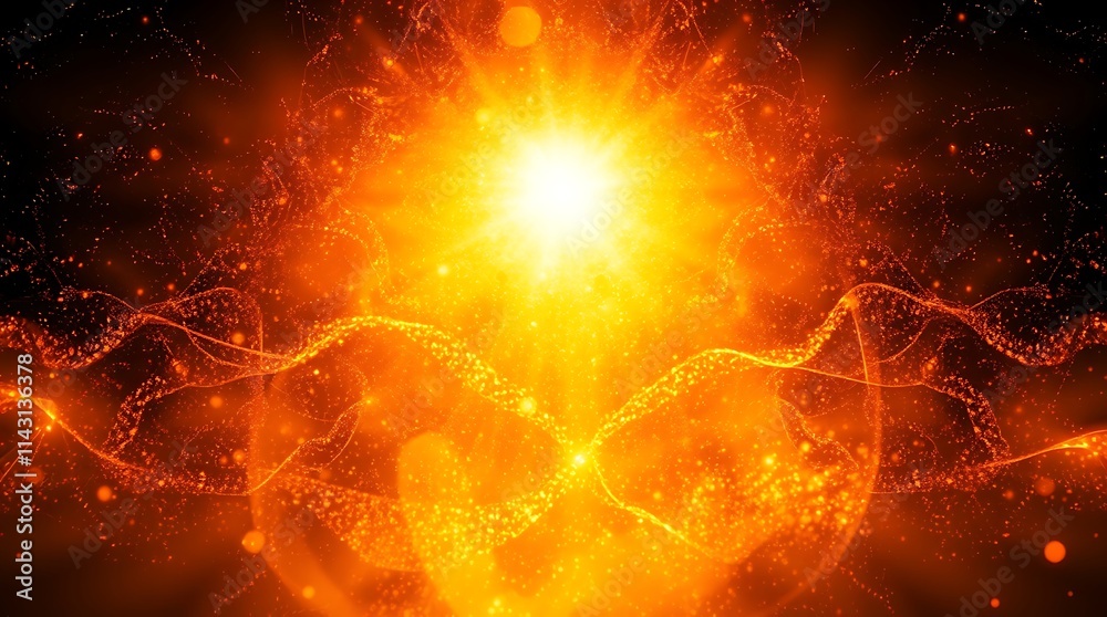 Cosmic Burst: A mesmerizing abstract image, evoking the power and intensity of a celestial explosion, with swirling energy and a radiant, golden light at its core. Cosmic Burst: A mesmerizing abstract image, evoking the power and intensity of a celestial explosion, with swirling energy and a radiant, golden light at its core.