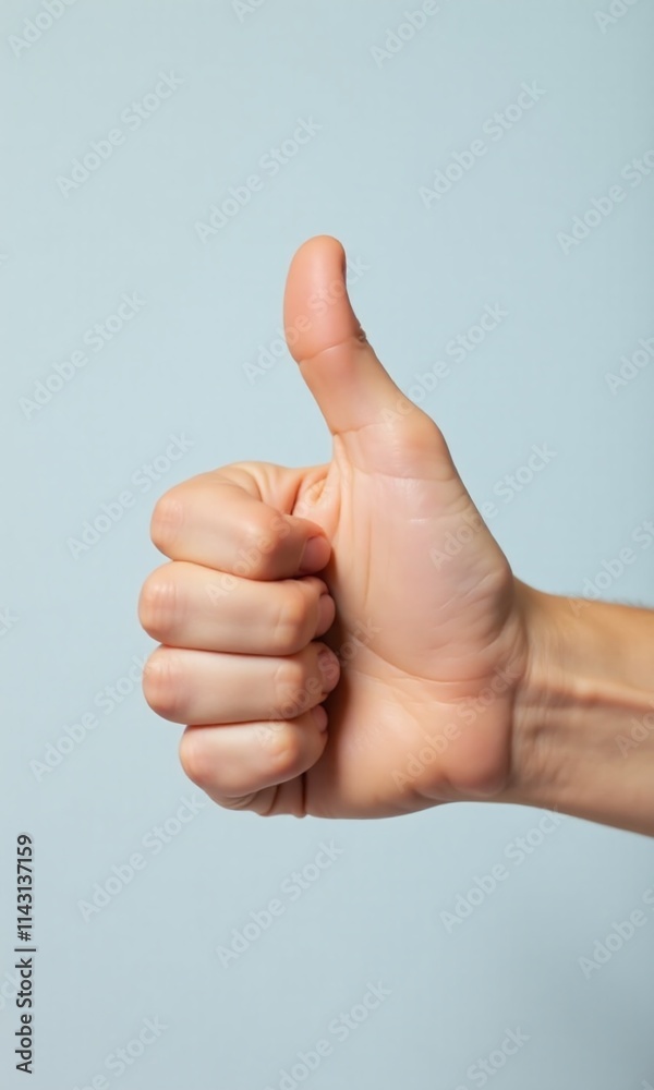 hand gesture thumbs up minimalist plain background positive hand gesture thumbs up minimalist plain background positive