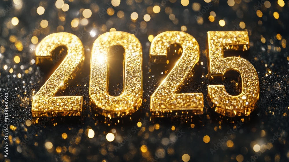Celebrate the arrival of 2025 with shimmering golden decorations and festive vibes across the city Celebrate the arrival of 2025 with shimmering golden decorations and festive vibes across the city