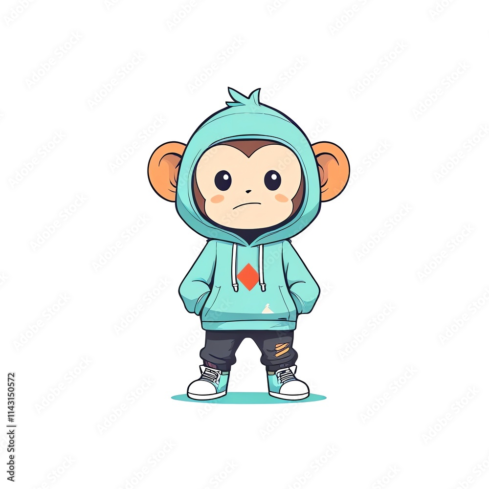 Cool Monkey in a Hoodie Cool Monkey in a Hoodie