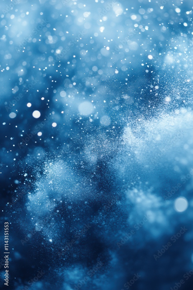 Abstract blending of brushstrokes creates a captivating visual texture in blue tones with soft glimmers of light Abstract blending of brushstrokes creates a captivating visual texture in blue tones with soft glimmers of light