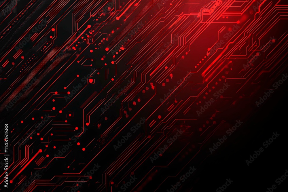 Dynamic technology-inspired abstract background with sharp red, black, and silver lines, creating a sleek and futuristic digital design. Dynamic technology-inspired abstract background with sharp red, black, and silver lines, creating a sleek and futuristic digital design.