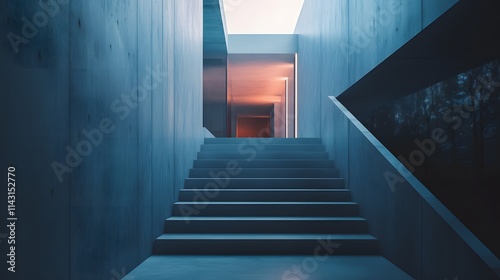 A sleek villa with a floating staircase and an indoor-outdoor pool seamlessly blending into the Hollywood Hills.