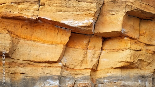 A couple climbing a towering sandstone wall their bright clothing contrasting against the earthy tones of the rock.