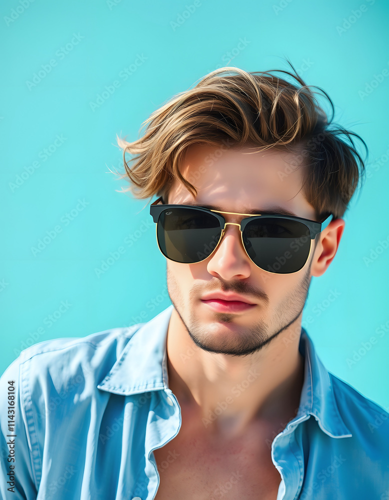 Summer sunglasses with modern and minimal style isolated on background, Fashion accessories for male and female in vacation holiday for protect sunlight, 8k, with white tones Summer sunglasses with modern and minimal style isolated on background, Fashion accessories for male and female in vacation holiday for protect sunlight, 8k, with white tones