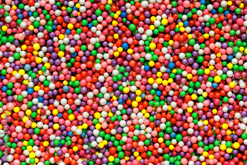 colored balls. Many spheres