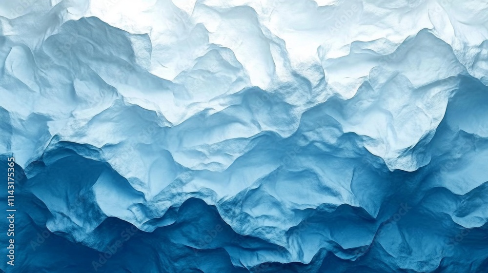 Abstract frozen blue ice formations with sharp texture Abstract frozen blue ice formations with sharp texture