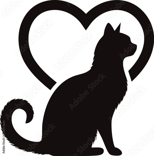 Cat Love Illustration