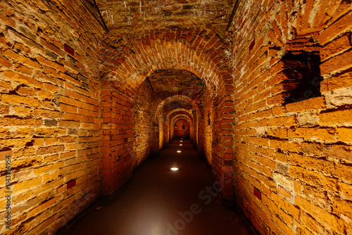 Wallpaper Mural Red brick underground tunnel under old fortress Torontodigital.ca